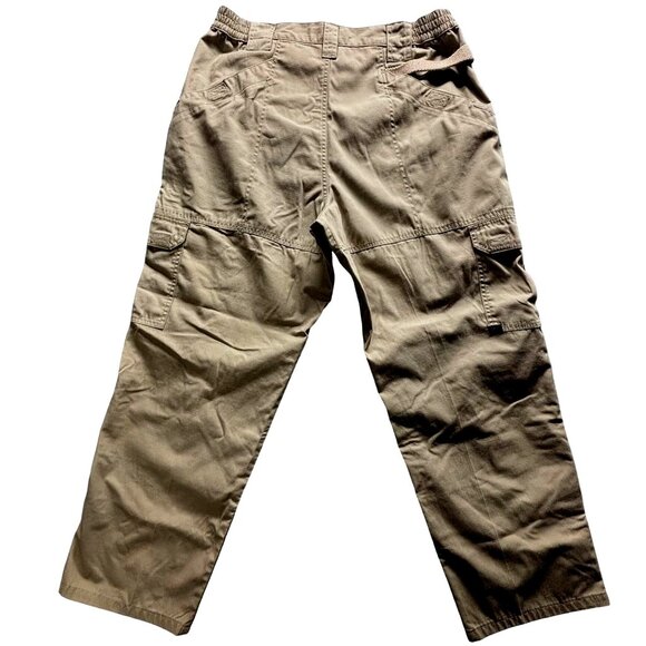 5.11 Tactical Pants Mens 36x30 Fits 34x28.5 Beige Khaki Cargo Rip Stop Workwear - Picture 2 of 9
